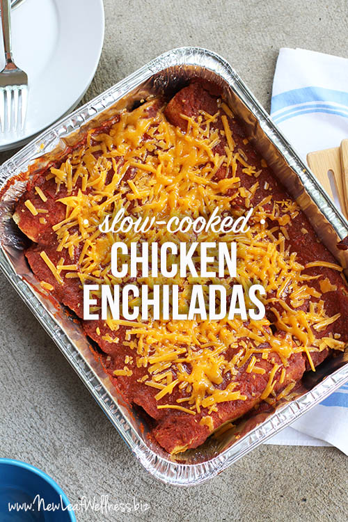 Slow Cooker Enchiladas - Five Silver Spoons