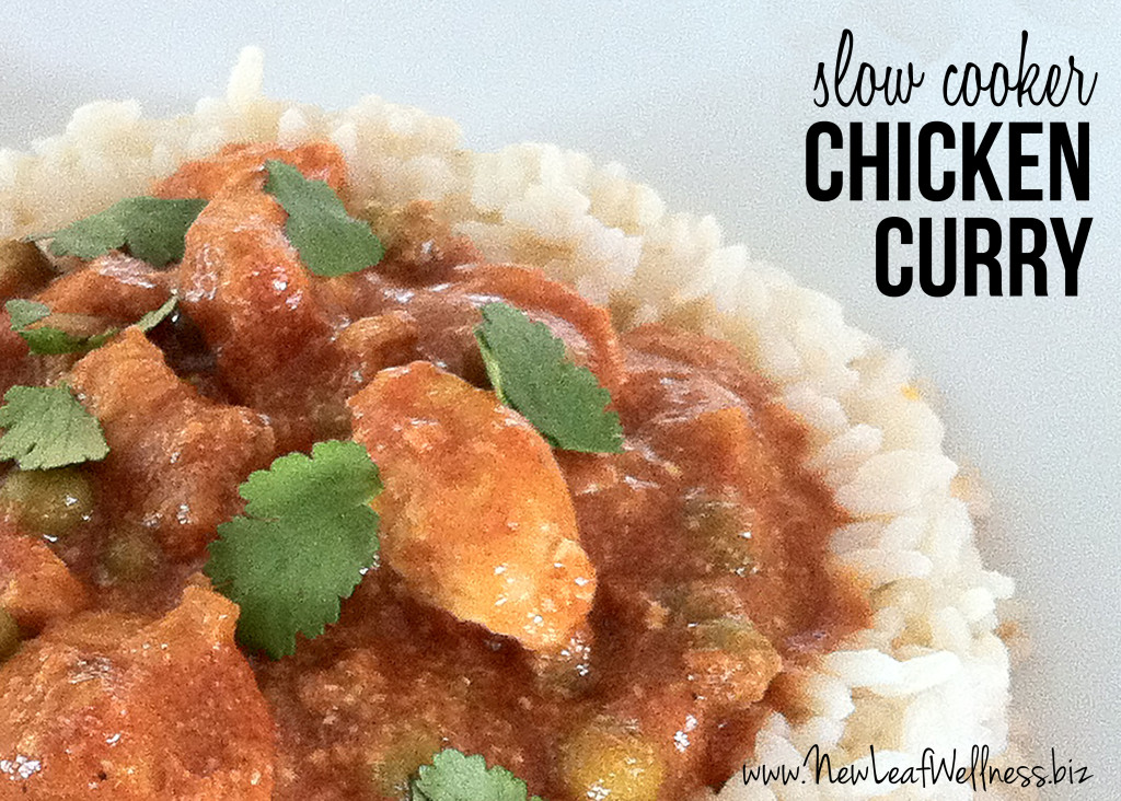 Slow cooker chicken curry