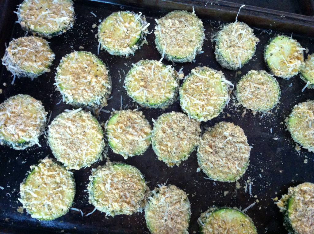 Breaded and Baked Zucchini - pan