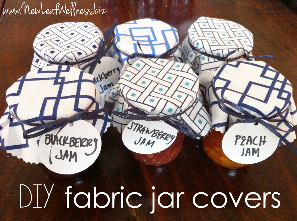 DIY fabric jar covers from @kellymcnelis
