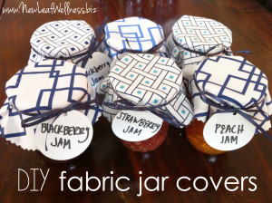 Fabric jar covers DIY | The Family Freezer