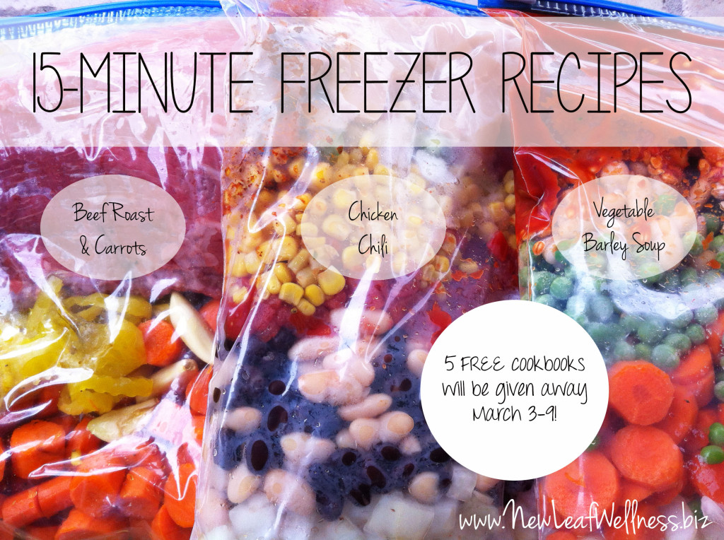 Healthy freezer meal cookbook giveaway from @kellymcnelis