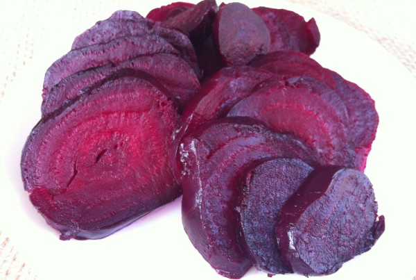 Recipe for roasted beets - sliced