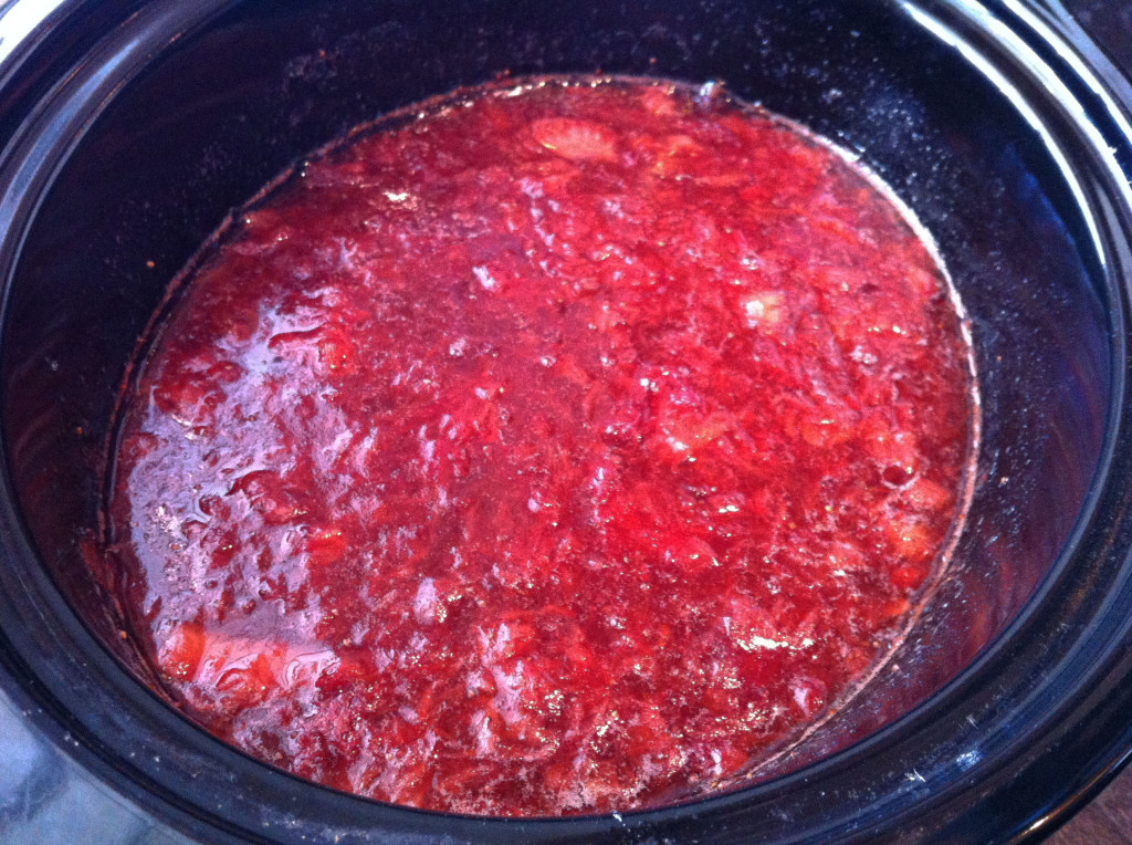 canning slow cooker strawberry jam