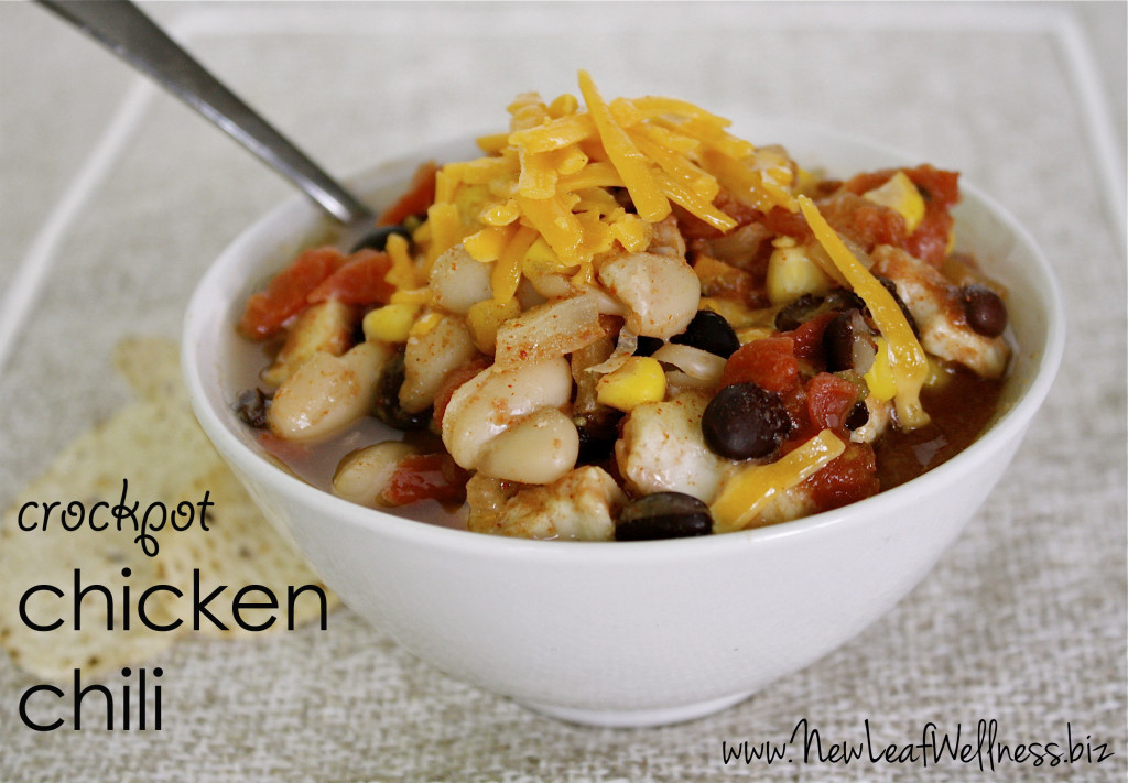 five chicken crockpot recipes - chicken chili