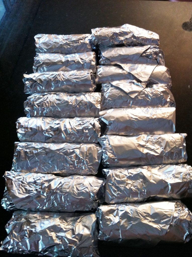 freezer to microwave breakfast burritos foil 16