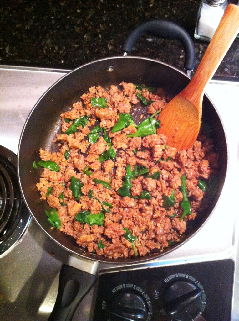 freezer to microwave breakfast burritos sausage and spinach cooked