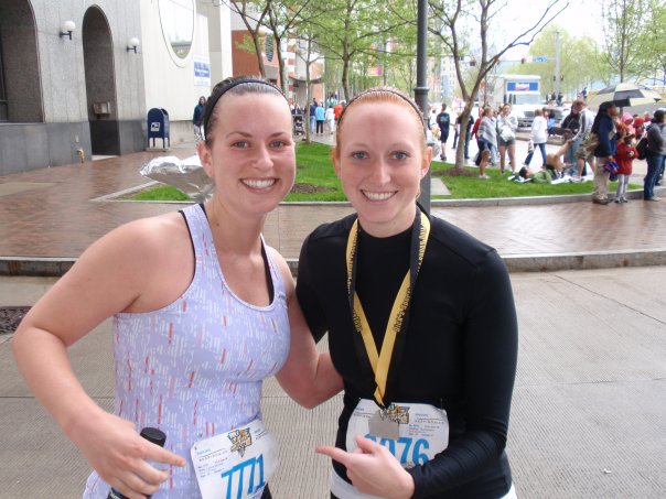 pregnant woman running marathon