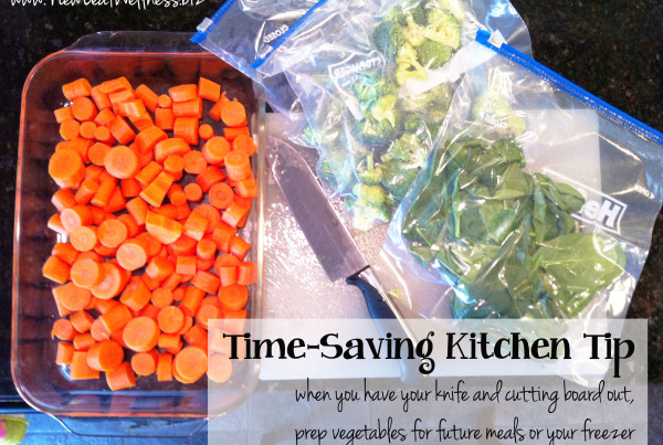 time saving kitchen tip chop all vegetables at once
