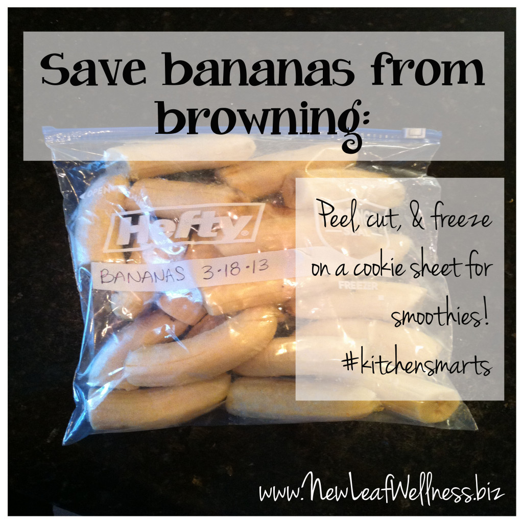 time saving kitchen tips save bananas from browning