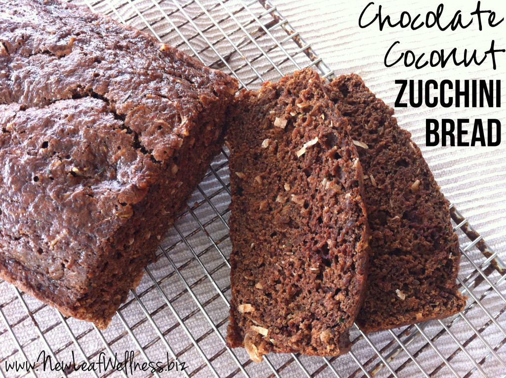 Chocolate Coconut Zucchini Bread Recipe