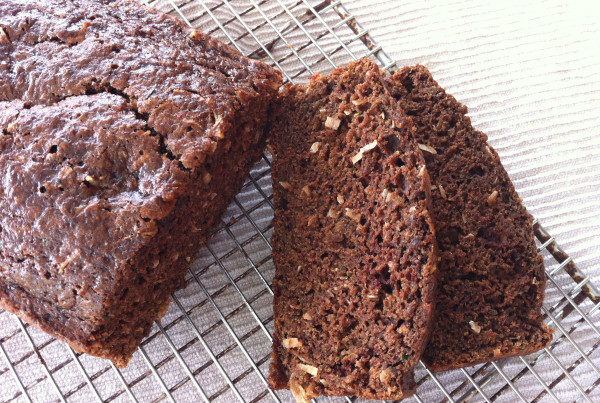 Chocolate Coconut Zucchini Bread Recipe from @kellymcnelis