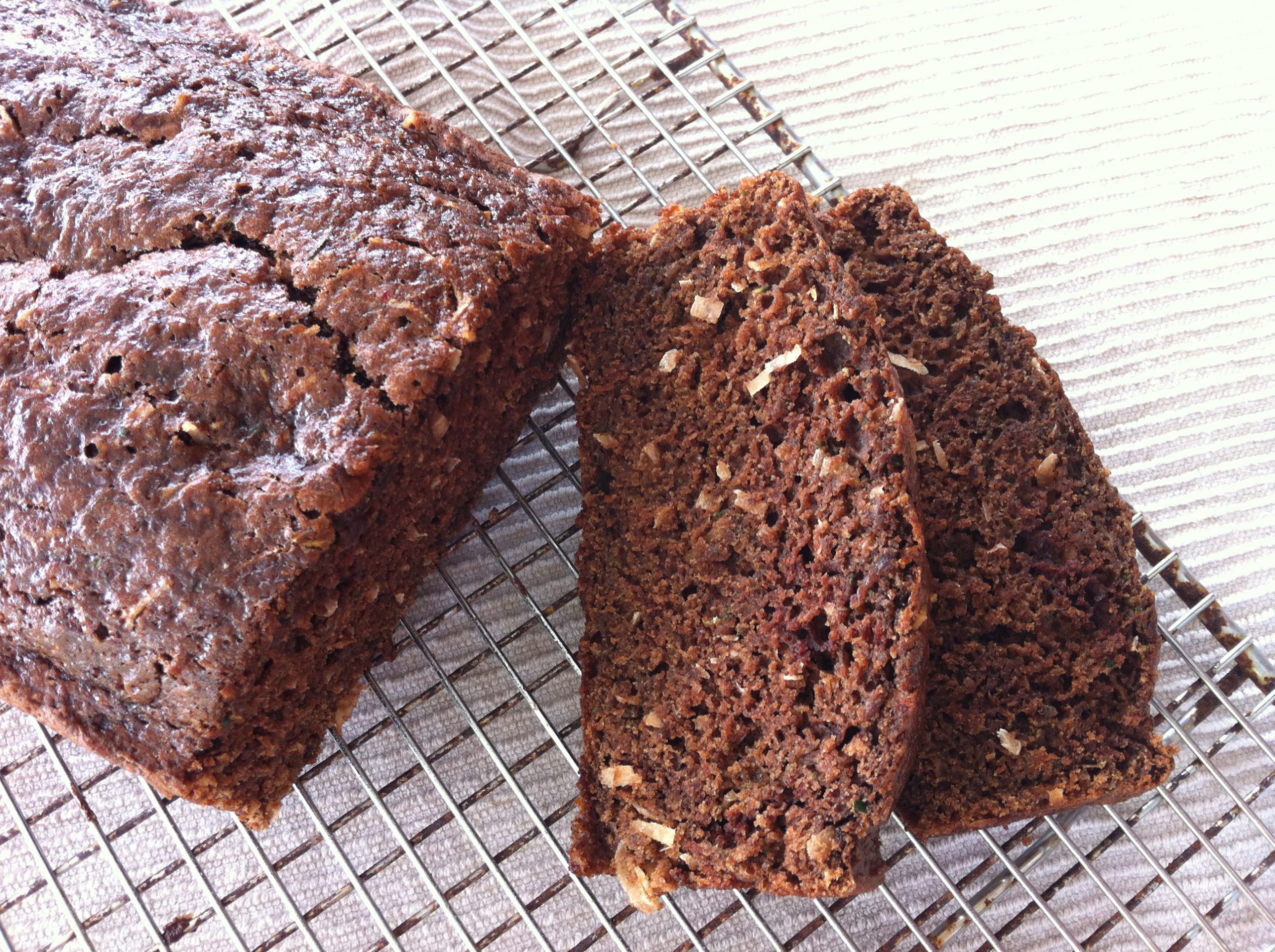 Chocolate Coconut Zucchini Bread Recipe from @kellymcnelis