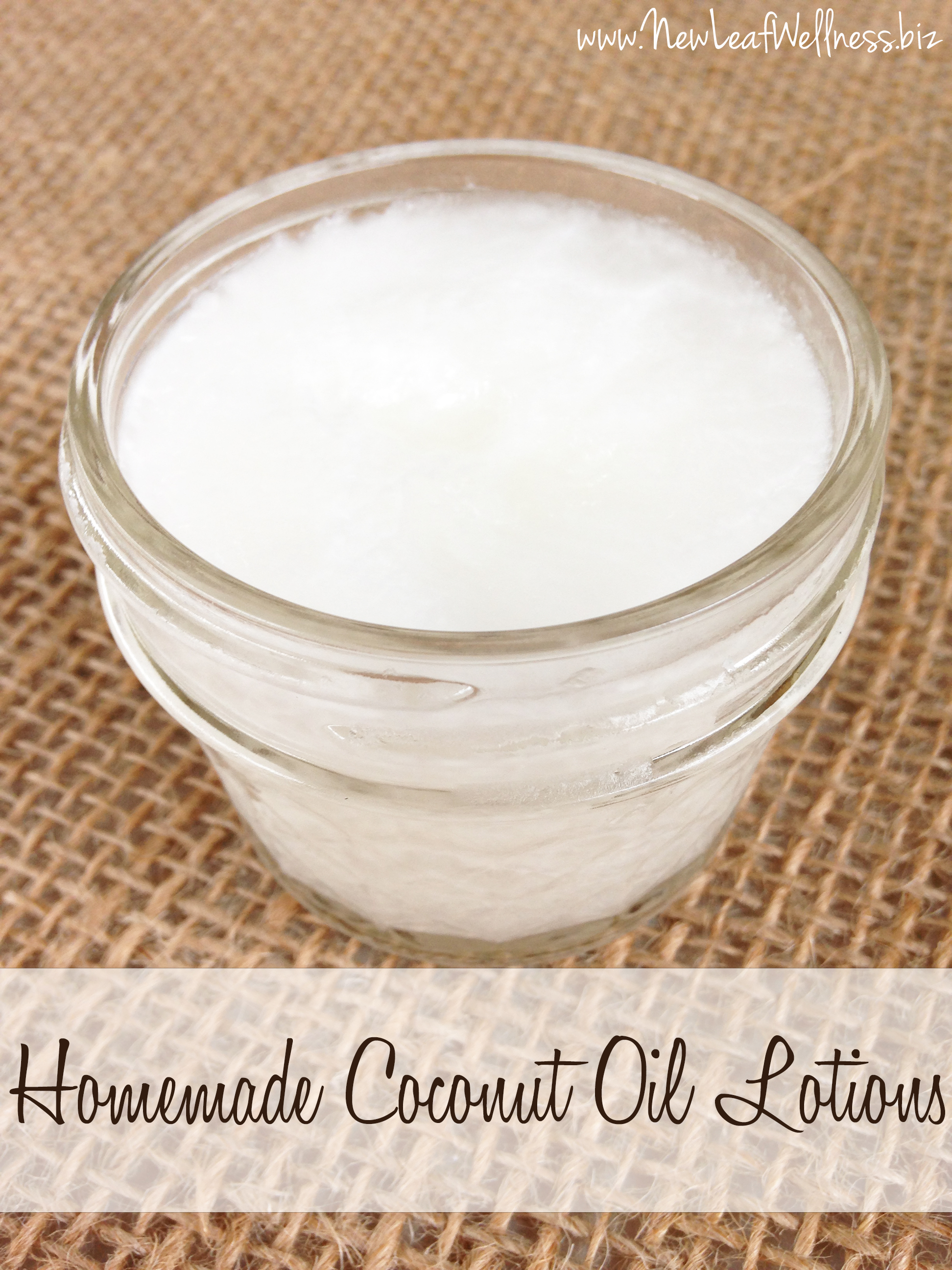 Homemade Coconut Oil Lotion Recipe