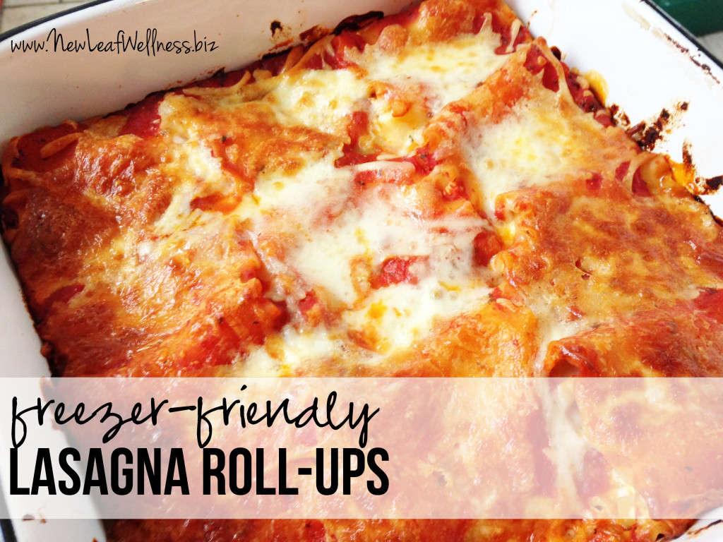 Freezer Friendly Lasagna Roll Up Recipe