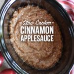 Slow cooker cinnamon applesauce recipe