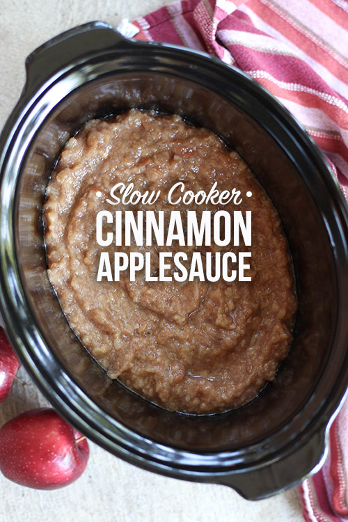 Slow Cooker Cinnamon Applesauce Recipe
