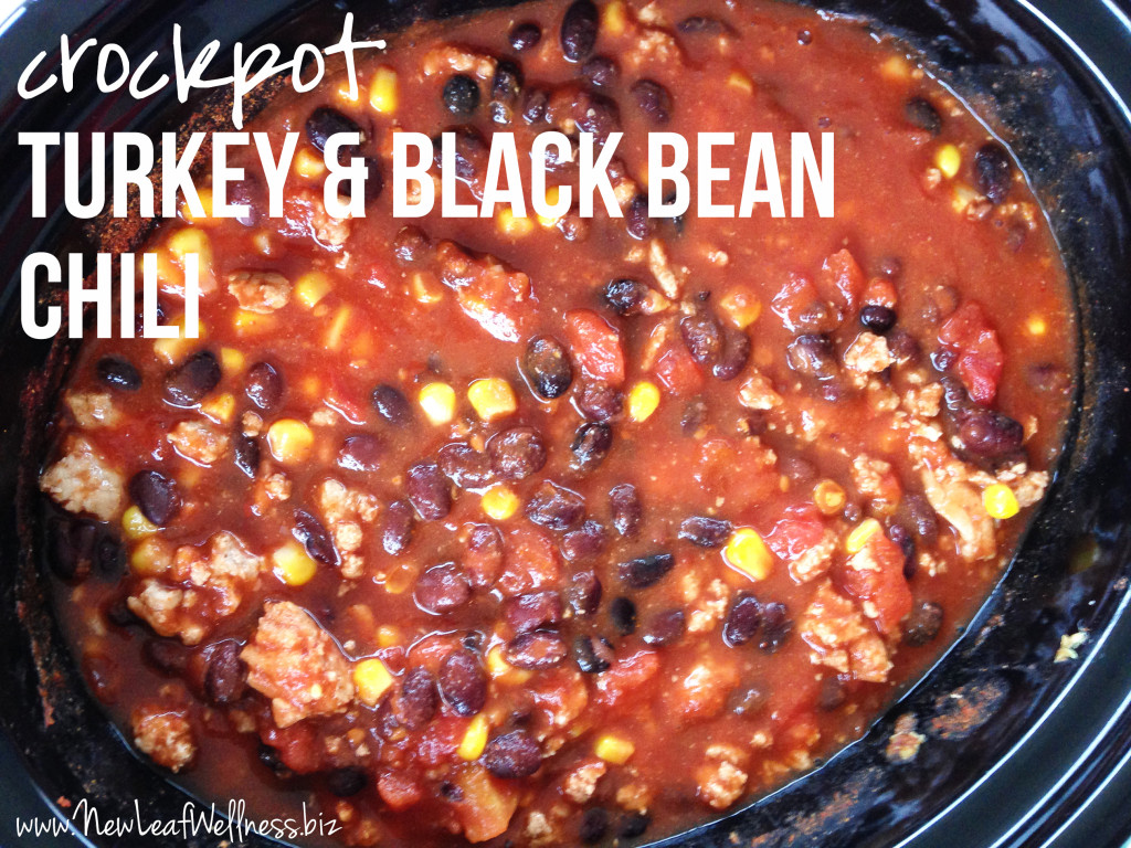 Crockpot Chili Recipes - Turkey and Black Bean Chili