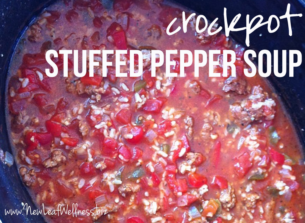 Crockpot Soup Recipes - Stuffed Pepper Soup