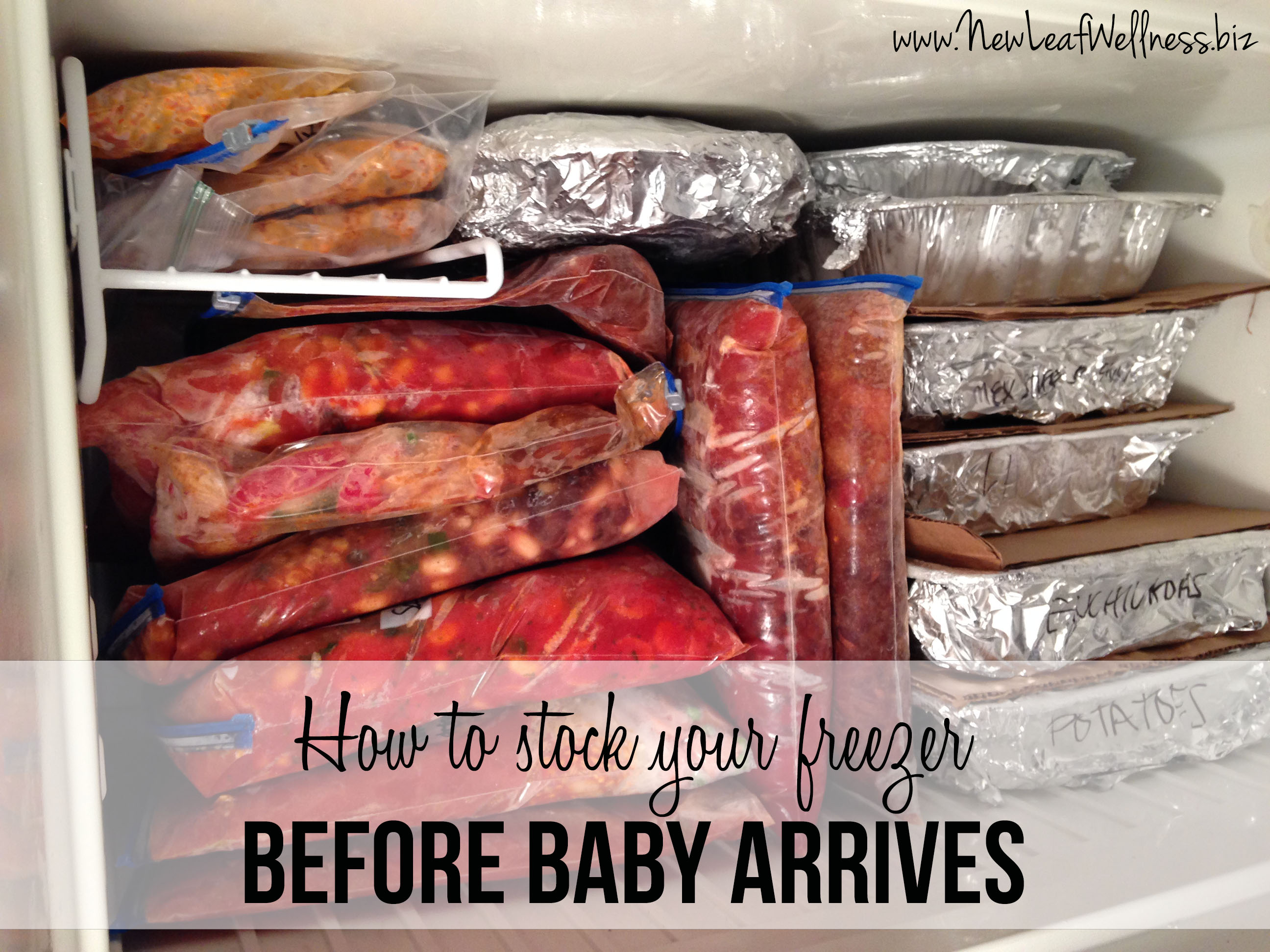 How to stock your freezer before baby arrives