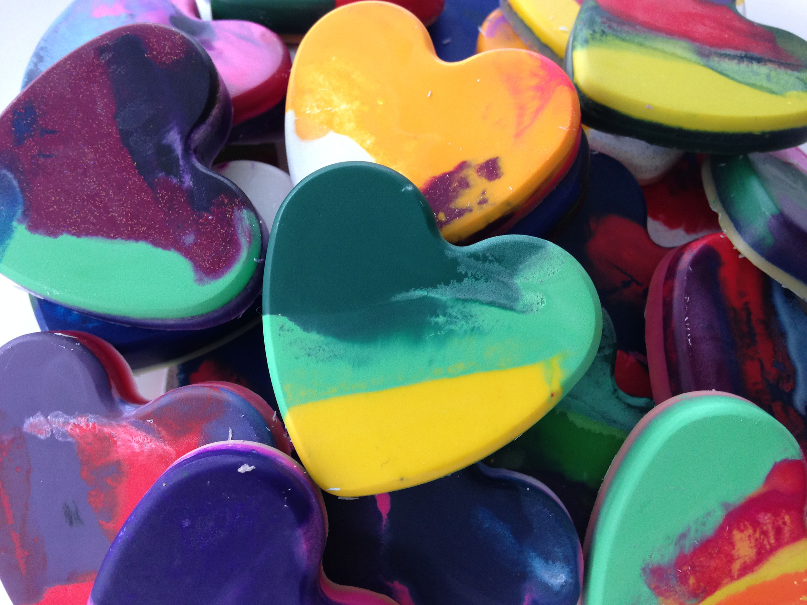 DIY Recycled Heart Crayons. - DomestikatedLife