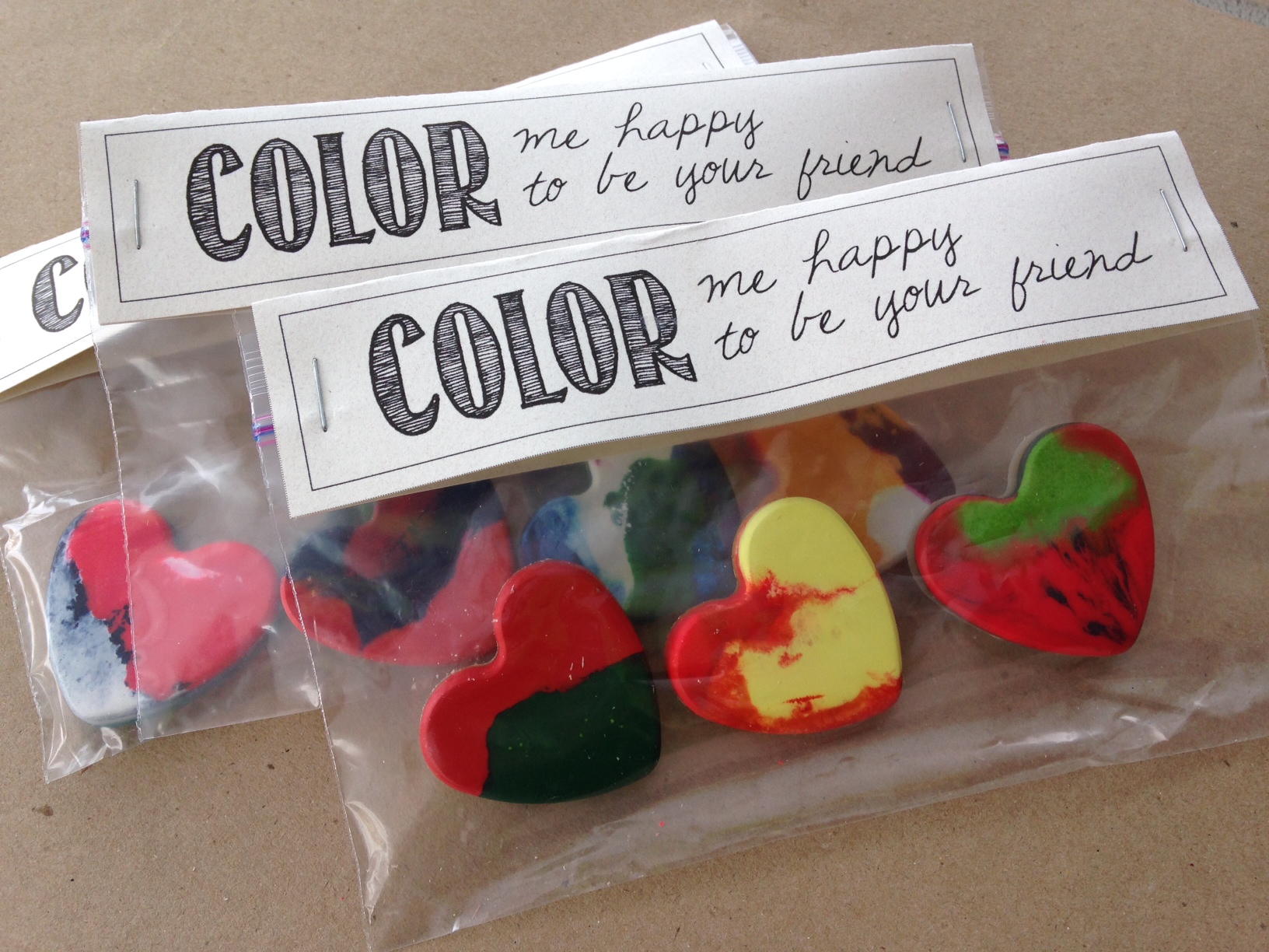 Recycled heart crayons and printable The Family Freezer