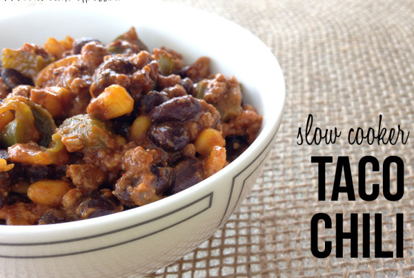 Slow Cooker Taco Chili Recipe