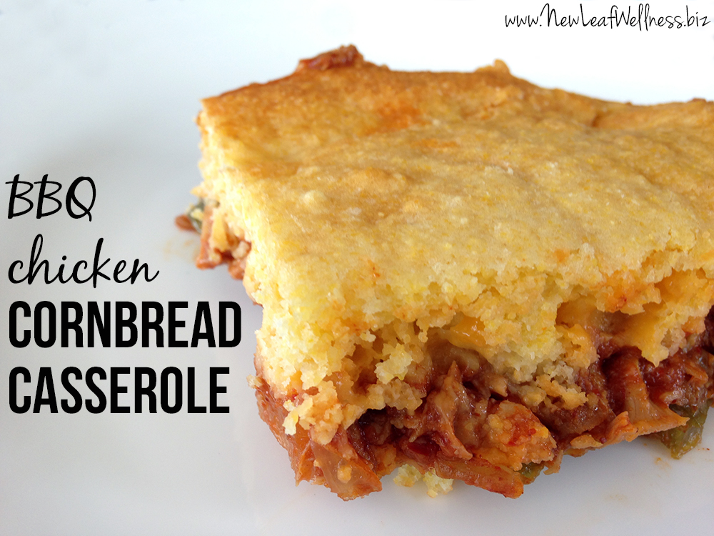 BBQ Chicken Cornbread Casserole