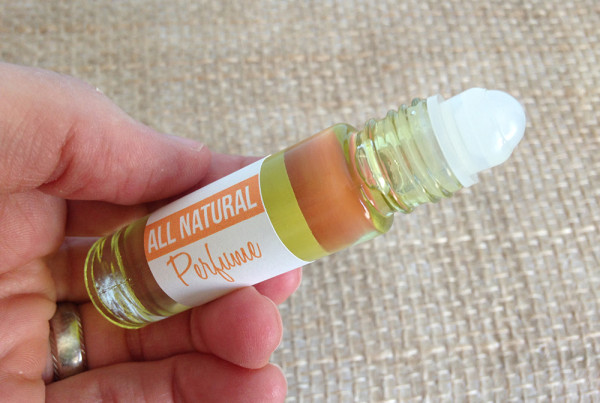 Homemade all natural perfume with essential oils