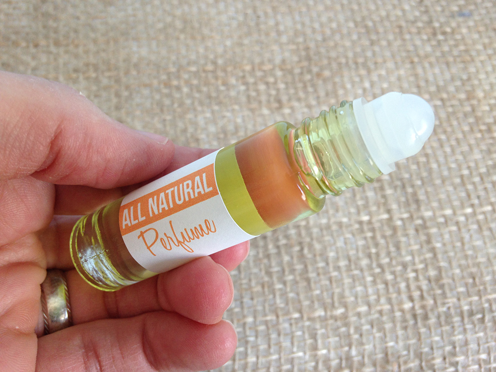 Homemade all natural perfume with essential oils