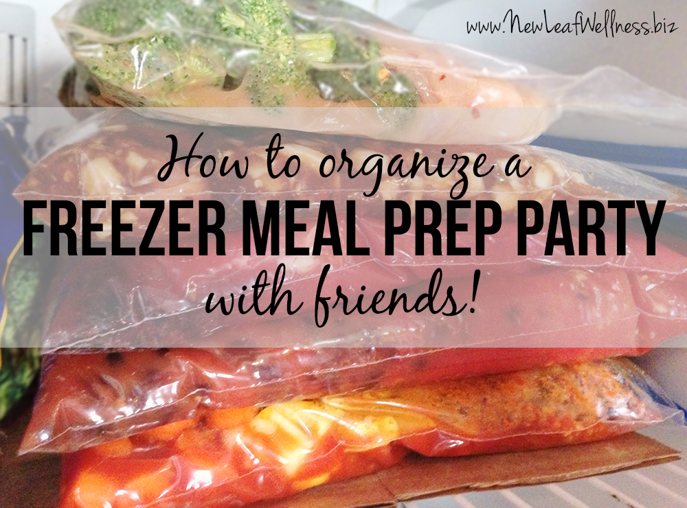 How to organize a freezer meal prep party with friends