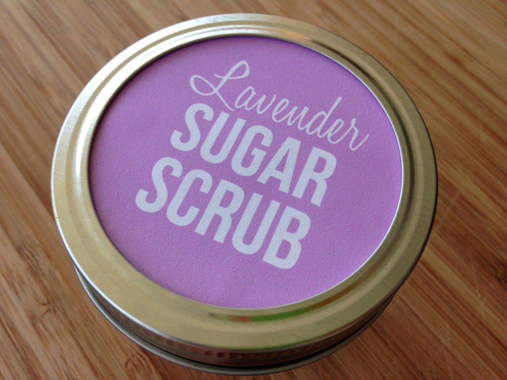 Lavender Sugar Scrub with free printable