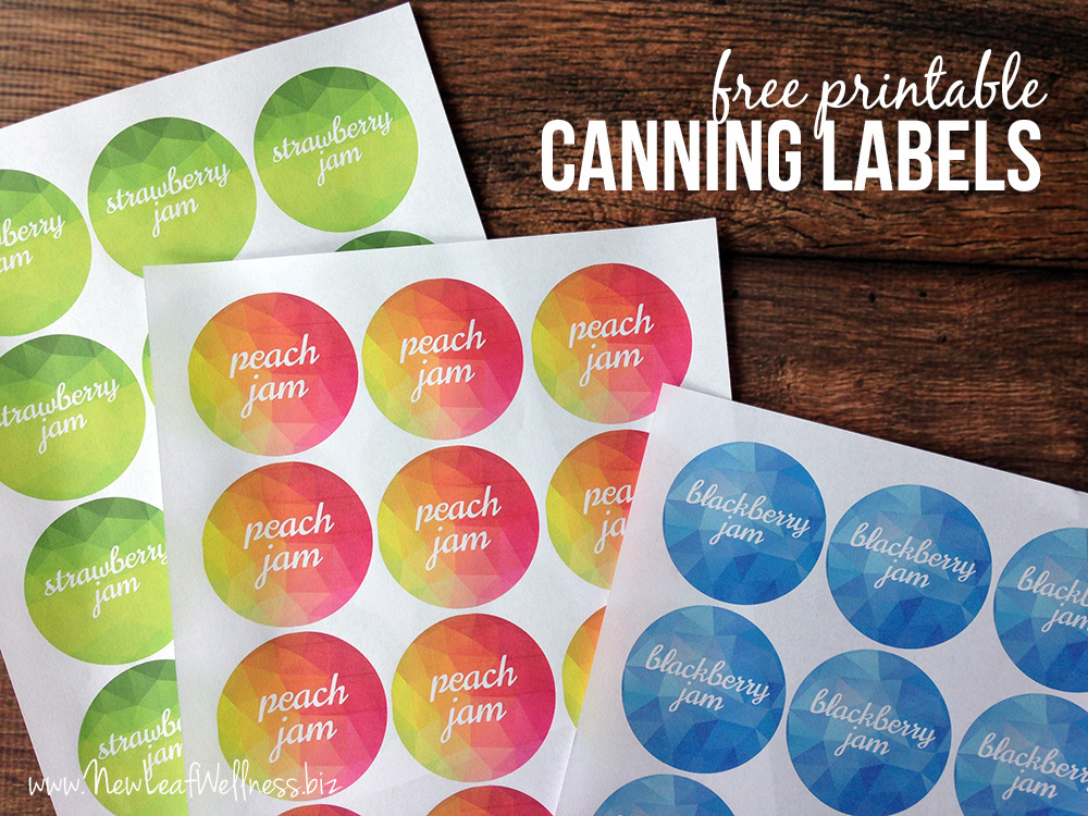 Free printable canning labels for jam | The Family Freezer