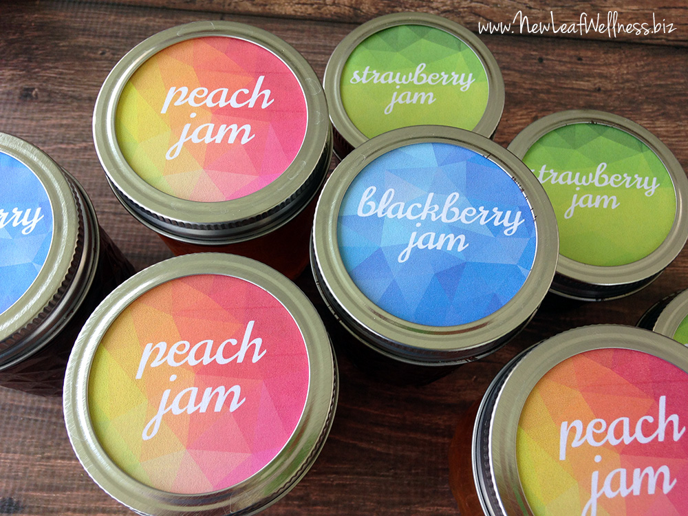 Free printable labels for homemade jam