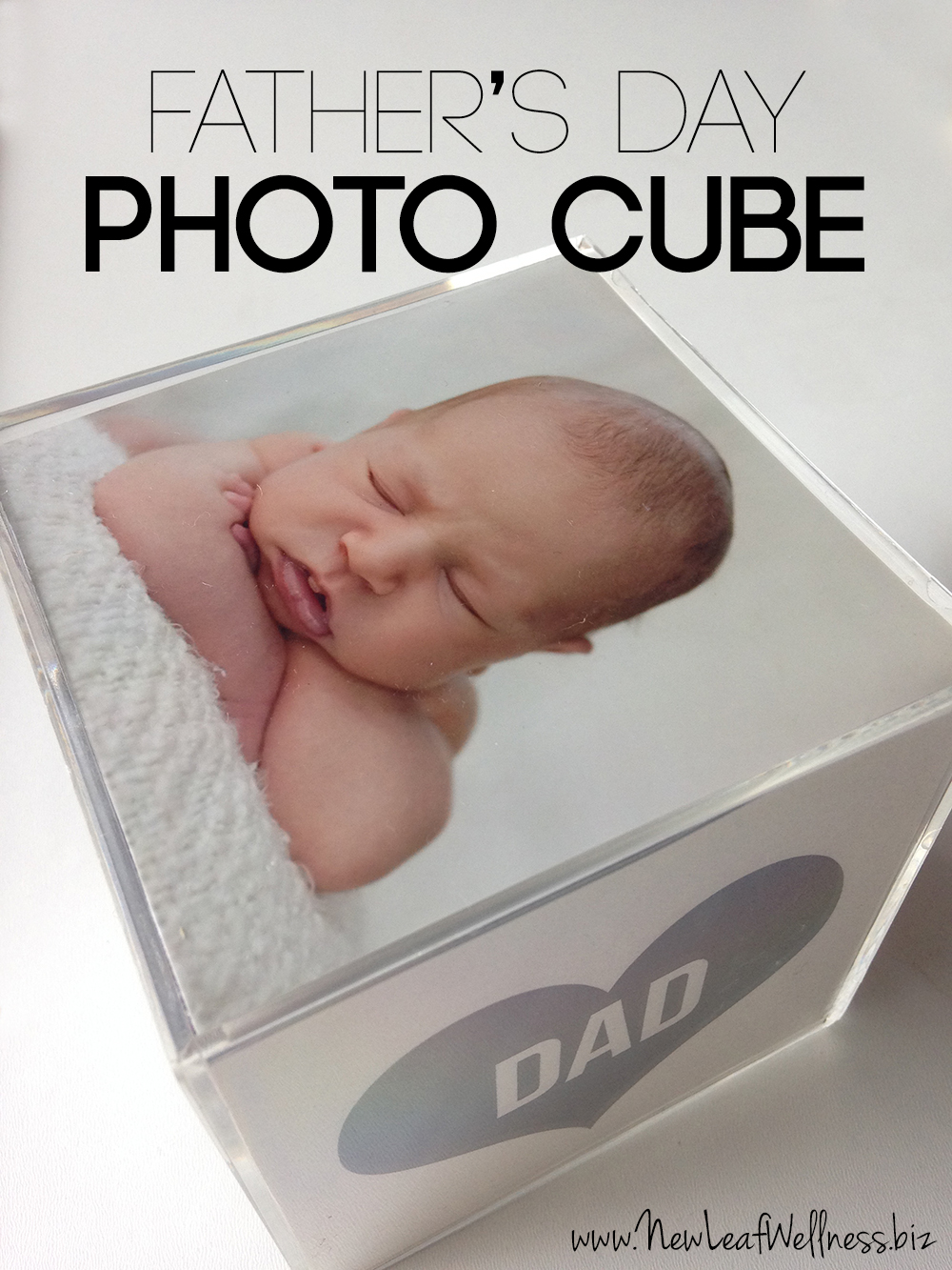 Last minute Father's Day photo cube diy
