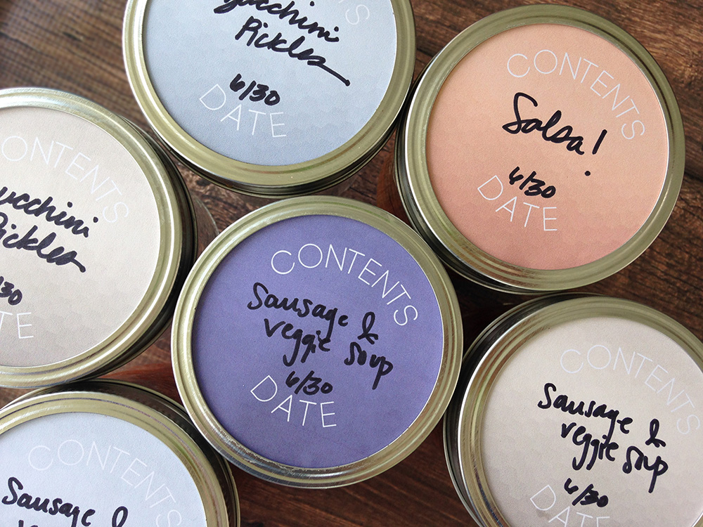 Free printable canning labels (that are hip and modern!)