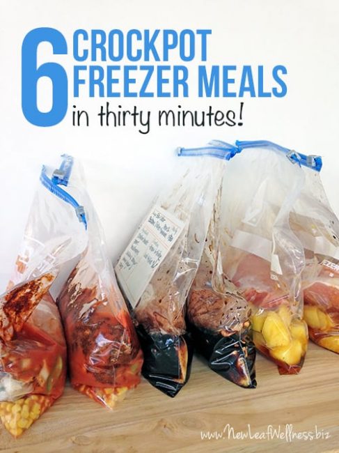Six Freezer Crockpot Meals in 30 Minutes | The Family Freezer