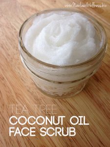 Homemade tea tree coconut oil face scrub | The Family Freezer