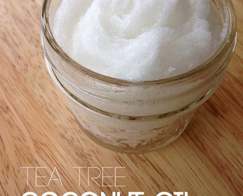 Homemade Tea Tree Coconut Oil Face Scrub