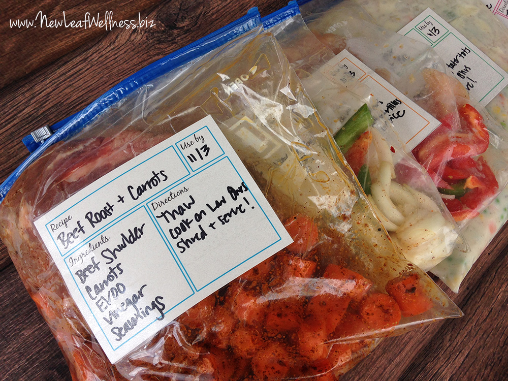 How to make seven slow cooker freezer meals in an hour