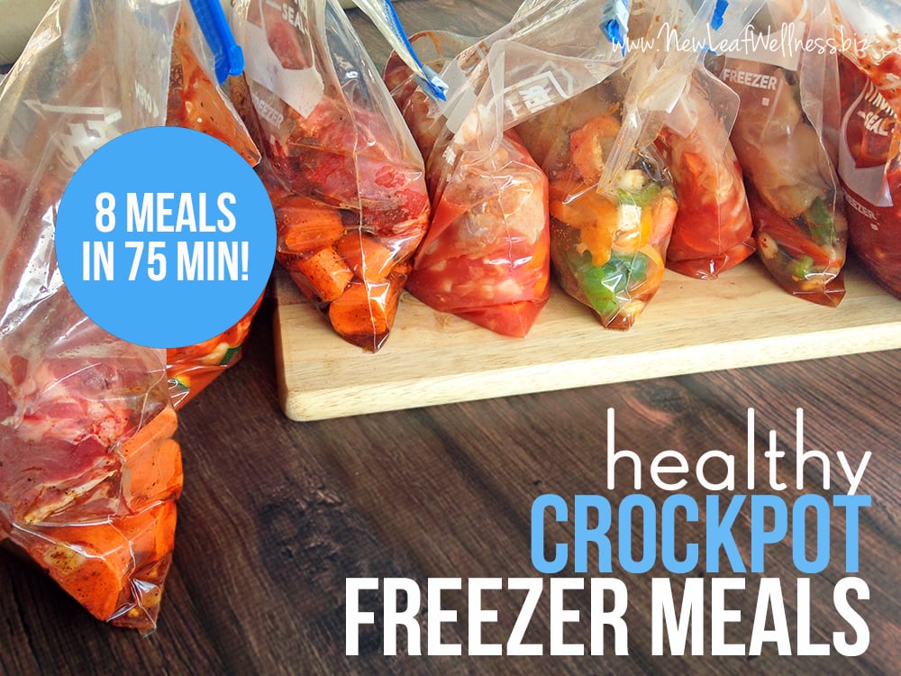 8 Healthy Freezer Crockpot Meals in 75 Minutes