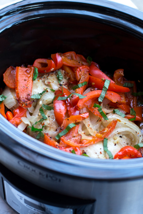 Super Simple Crock Pot Red Wine Chicken - My Midlife Kitchen