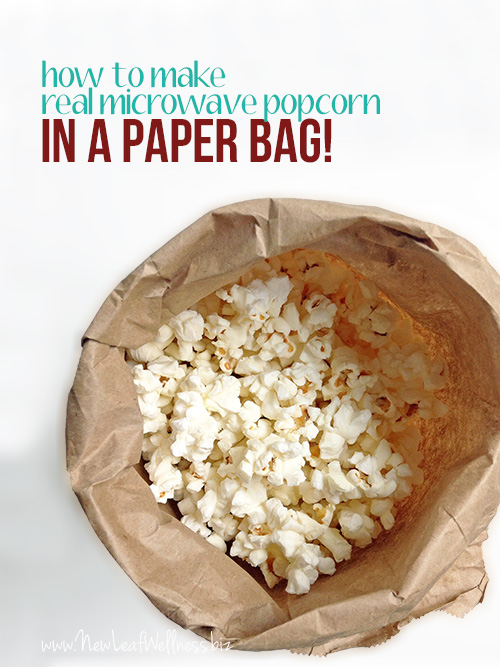 How to Make Real Microwave Popcorn in a Paper Bag
