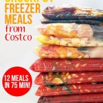 Crockpot freezer meals from Costco (12 meals in 75 minutes!)