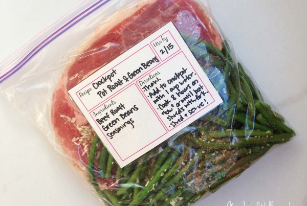 Crockpot Pot Roast and Green Beans