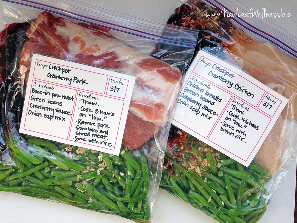 Freezer Oven Bags Meals - Slow Cooker Tip