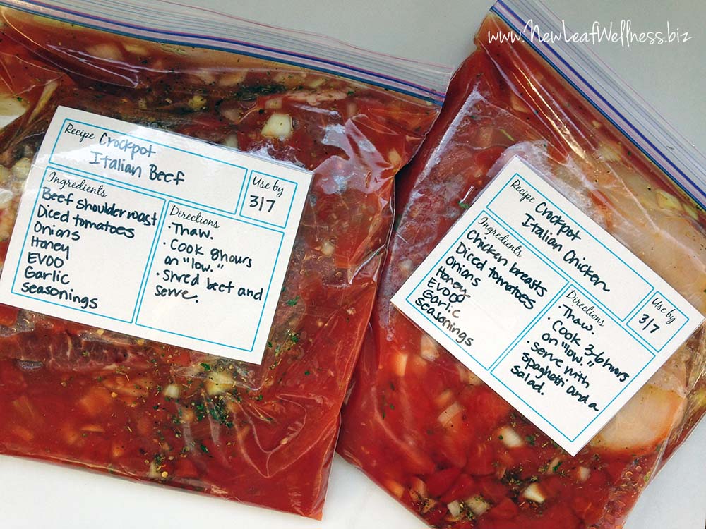 Eight “No-Cook” Freezer Meals in 90 Minutes