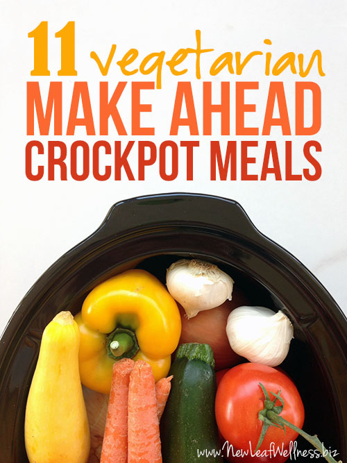 11 Vegetarian Make Ahead Crockpot Recipes