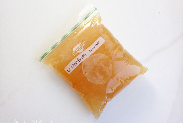 Homemade Chicken Broth in the Crockpot