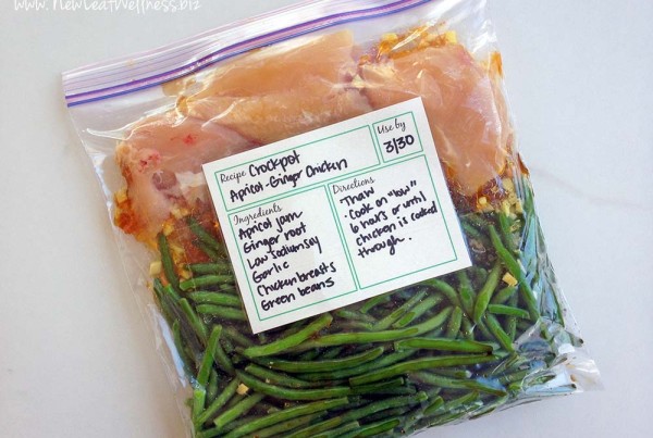 Make-Ahead Crockpot Apricot Ginger Chicken with Green Beans
